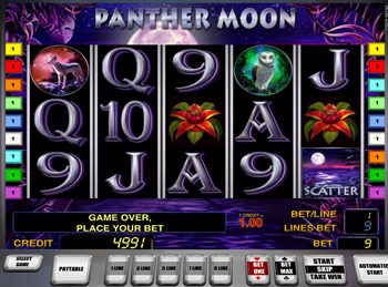 Автомат Panther Moon на зеркале казино